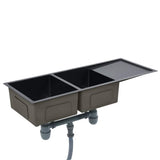 Handmade Kitchen Sink Black Stainless Steel 145087