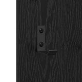 Wall-Mounted Coat Rack Wall-mounted Black Oak 96 x 1.5 x 90 cm 874532