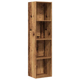 ZNTS Book Cabinet/TV Cabinet Old Wood 36x30x143cm Engineered Wood 855812