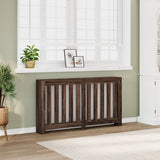 Radiator Cover Brown Oak 149x20x82 cm Engineered Wood 852750
