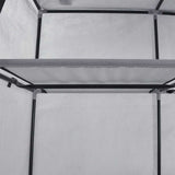 Wardrobe with Compartments and Rods Grey 150x45x175 cm Fabric 282456