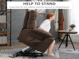 Electric Riser and Recliner Chair for Elderly, Power Lift Recliner Chair with Remote Control, Dark T3398P378877