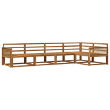Outdoor Sofa Set 5 pcs Natural Solid Acacia Wood 3382567