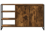 Side Cabinet Smoke Oak 96.5 x 30 x 75 cm Engineered Wood 886614
