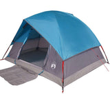 Camping Tent Dome 3-Person Blue Waterproof 94696