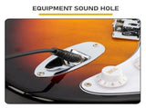 GST Stylish Electric Guitar Kit with Black Pickguard Sunset Color 33622509