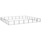 Dog Kennel Black 42 m Steel 3082170