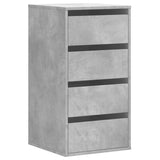 Corner Chest of Drawers Concrete Grey 40x41x76 cm Engineered Wood 852864