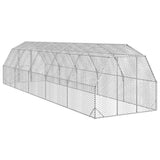 Chicken Run 2.5x10x2.25 m Galvanised Steel 3328519
