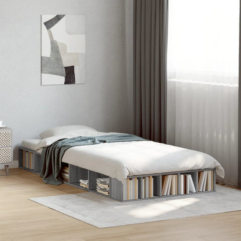 Bed Frame without Mattress Grey Sonoma 90x200 cm 3280522