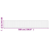 Rug Rectangular Black80x500 cm Bamboo 376924