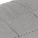 Weighted Blanket Grey 140x200 cm Single 10 kg Fabric 3154782