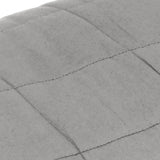 Weighted Blanket Grey 140x200 cm Single 10 kg Fabric 3154782