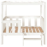 Dog Bed White 95.5x73.5x90 cm Solid Wood Pine 822383
