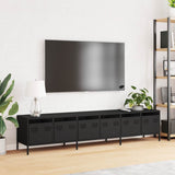 TV Cabinet Black 202x39x43.5 cm Cold-rolled Steel 3307149