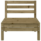 Garden Sofa Natural Wood Vacuum pressure impregnated pinewood 838032