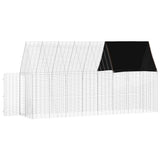 Rabbit Cage Silver 400 x 100 x 210 cm Galvanised Steel 42019248