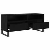 TV Cabinet with Drawer Black Oak 100 x 34.5 x 44.5 cm 881788