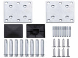 Fence Panel 3 pcs WPC and Aluminium Black 3429413