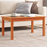 ZNTS Coffee Table Wax Brown 80x50x40 cm Solid Wood Pine 847176