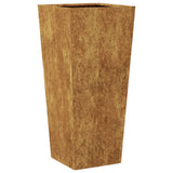 Garden Planters 2 pcs 35x35x75 cm Weathering Steel 851093