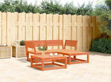 Garden Sofa Set Wax brown Solid pine wood 67 x 67 x 78 cm Modular 3216987