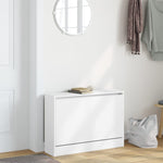 ZNTS Shoe Cabinet White 80x21x57 cm Engineered Wood 839910