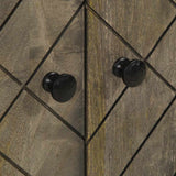 Sideboard Black 60x33x75 cm Solid Wood Mango 4017710