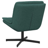 Swivel Chair Dark Green 63 x 75 x 76 cm Fabric 42007354