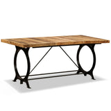 Dining Table Solid Rough Mango Wood 180 cm 244801