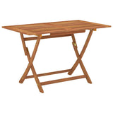 Folding Garden Table 120x70x75 cm Solid Eucalyptus Wood 316621
