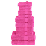 12 Piece Premium Towel Set SOLUND Pink 600 gsm 137586
