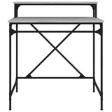 Desk Grey Sonoma 80x50x90 cm Engineered Wood and Iron 826707