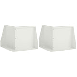 Retaining Wall 2 pcs 50 x 50 x 30 cm Steel White 8015160