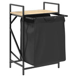 Laundry Basket 1 Compartment with Shelf Sonoma Oak 859071