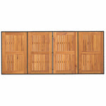 Garden Dining Set 9 pcs Black and brown Poly Rattan 3261624