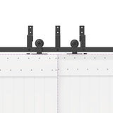 Sliding Door Hardware Kit 152,5 cm Steel Black 3295727
