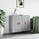 Sideboard Grey Sonoma 90x34x80 cm Engineered Wood 828082