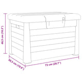 Outdoor Cushion Box Anthracite 73x50.5x46.5 cm Polypropylene 366600