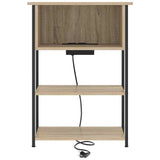Bedside Cabinet Sonoma Oak 55 x 31 x 76 cm Engineered Wood 859501
