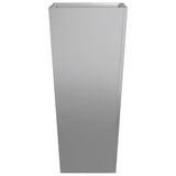 Garden Planters 35x35x75 cm 2 pcs Galvanised Steel 851091
