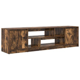 TV Cabinet Smoked Oak 188.5x41x50 cm Engineered Wood 3328421