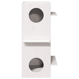 Cat House White 43x43x90 cm Solid Wood Pine 859299