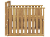 Outdoor Sofa Set Solid Acacia Wood White 3439091