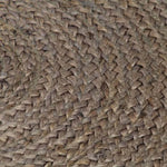 ZNTS Handmade Rug Jute Round 120 cm Grey 133663