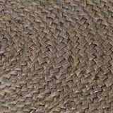 Handmade Rug Jute Round 150 cm Grey 133664