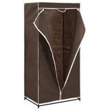 Wardrobe Brown Iron frame with fabric cover Medium Wardrobe 282442