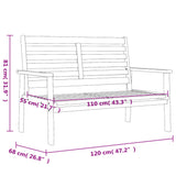 3 Piece Garden Lounge Set Solid Wood Acacia 3211797
