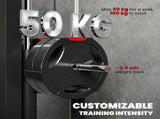 Wall Mounted Lat Pull Down Machine, Crossover Cable Machine with High & Low Pulleys for Home Gym T3398P425104
