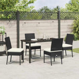 Garden Dining Set 5 pcs Cream Powder-Coated Steel 3379221